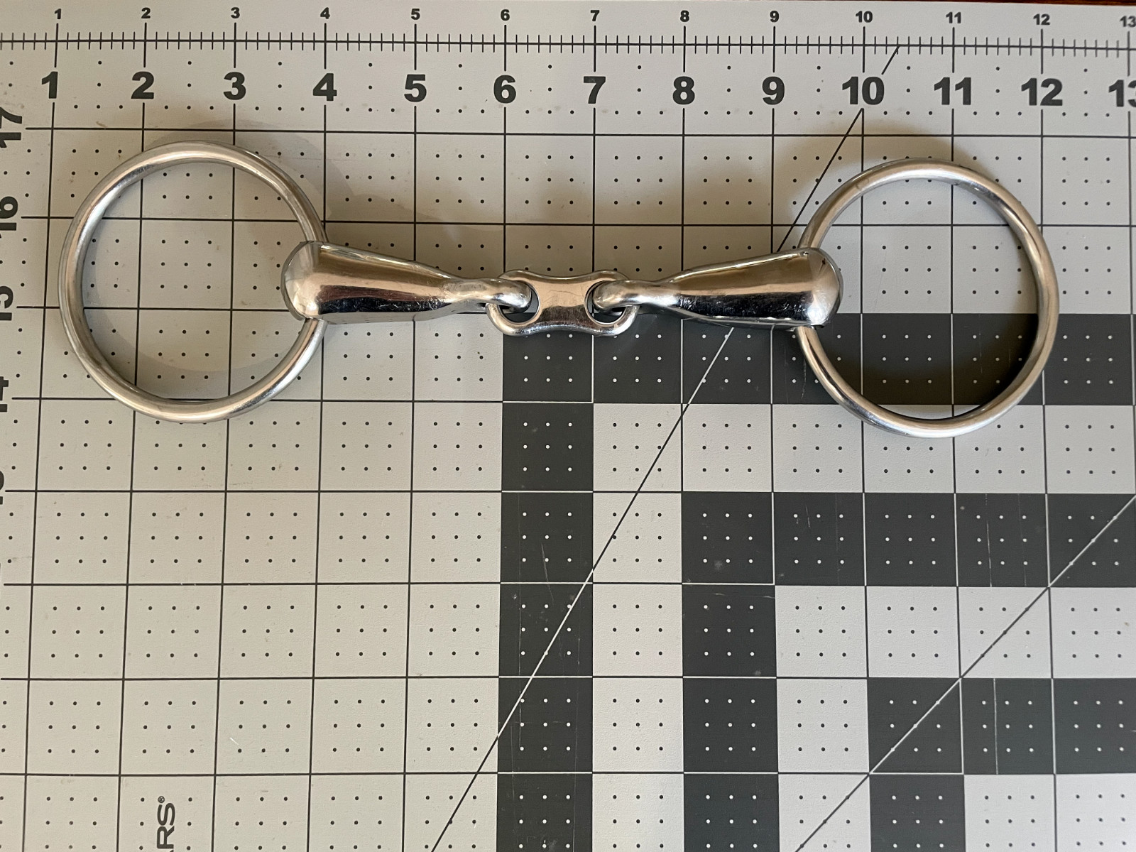Korsteel Stainless Steel Thick Mouth French Link Loose Ring Snaffle Bit - 5 1/4"