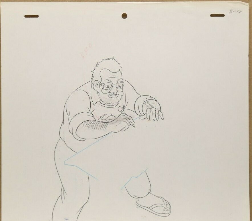 GhostBusters Original Production Drawing And Cel 80-20 Used Cond.