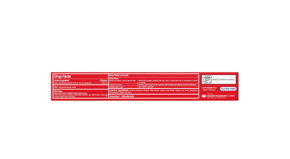 Colgate Cavity Protection Toothpaste with Fluoride, Minty Great Regular Flavor,