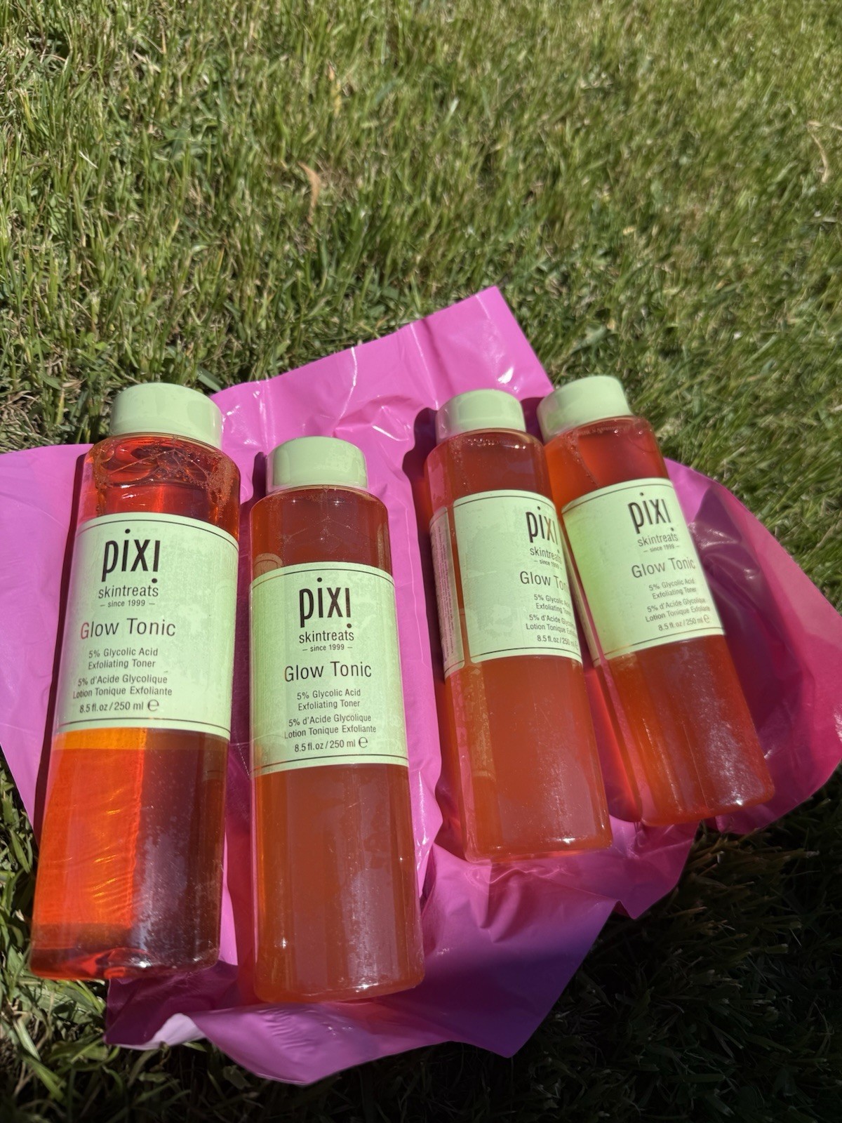 2 X Pixi Glow Tonic with Aloevera and Ginseng Toner - 8.5 Oz Ea Same Day Ship
