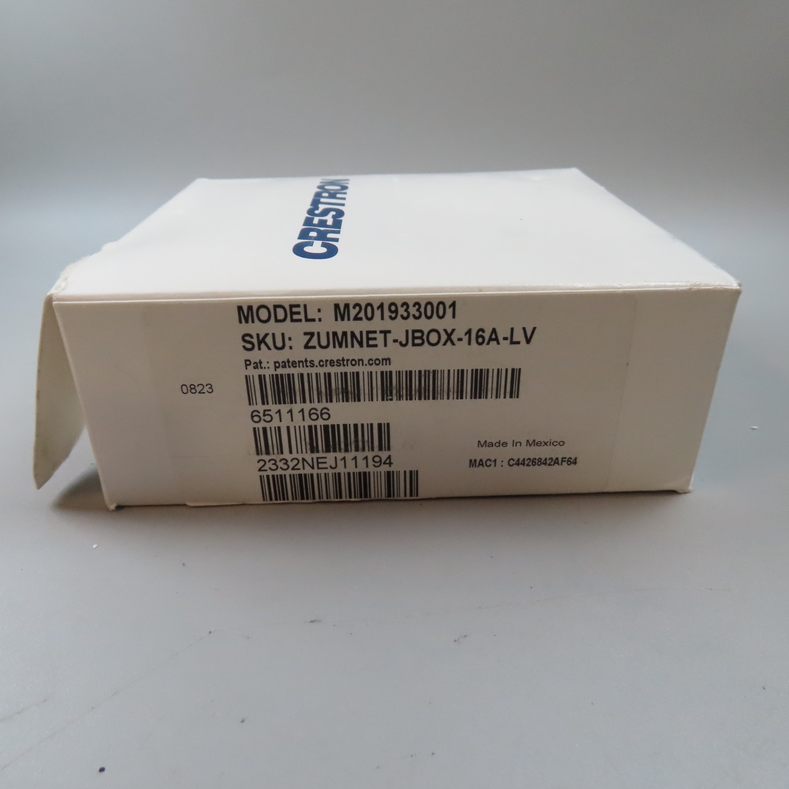 Crestron J-Box Load Controller ZUMLINK-JBOX-16A-LV M201933001