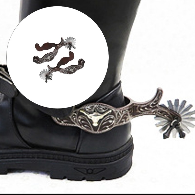 Horse Spur Western Cowboy Horse Spur for Equestrians Competition Entertainment