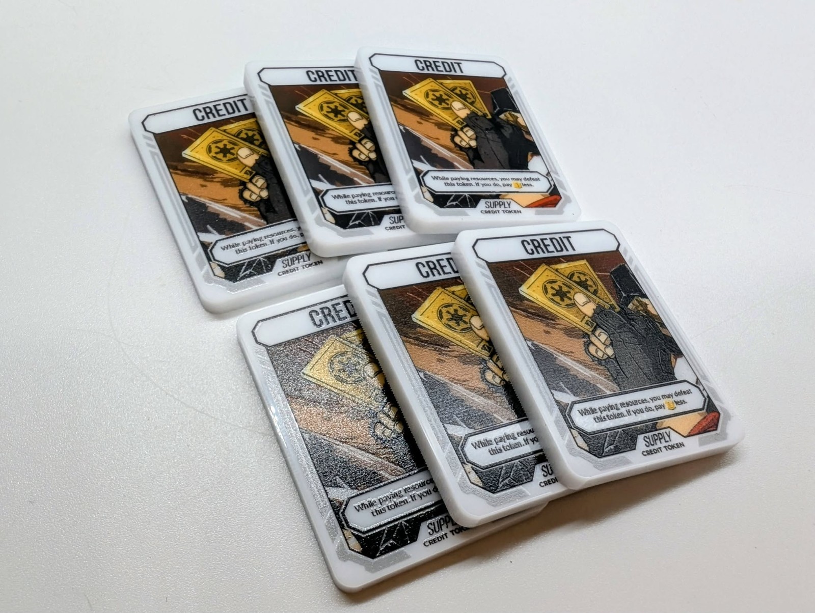 Star Wars Unlimited TCG Premium Half Sized Acrylic Credit Supply Tokens