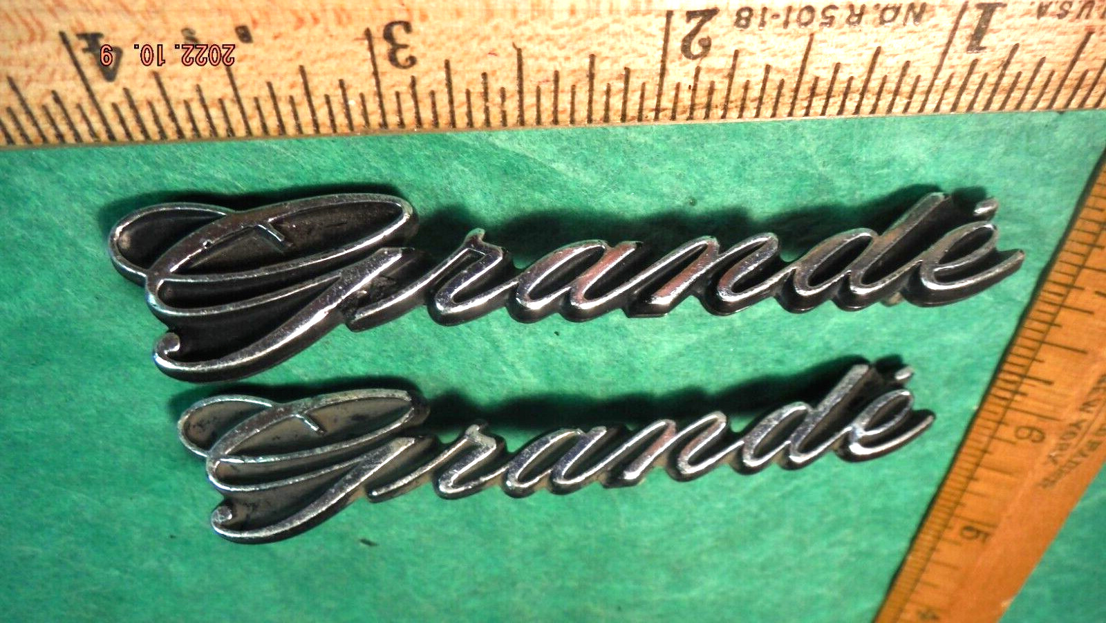 BP60 Ford Mustang Grande Roof Emblems Vintage 1969 #C9ZB6550398 MUSTANG GRANDE