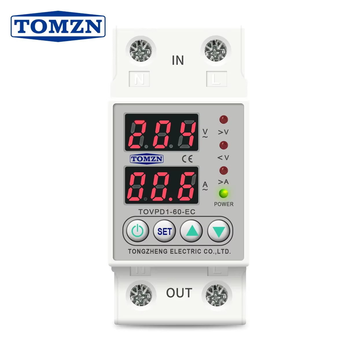 Din Rail 230V Adjustable Over Voltage and Under Voltage Protective Device Protec
