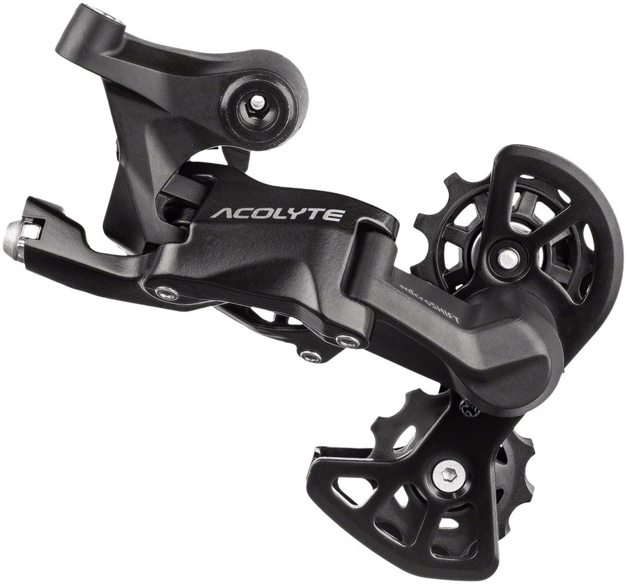 microSHIFT Acolyte Super Short Rear Derailleur - 8 Speed, Super Short Cage, Blac