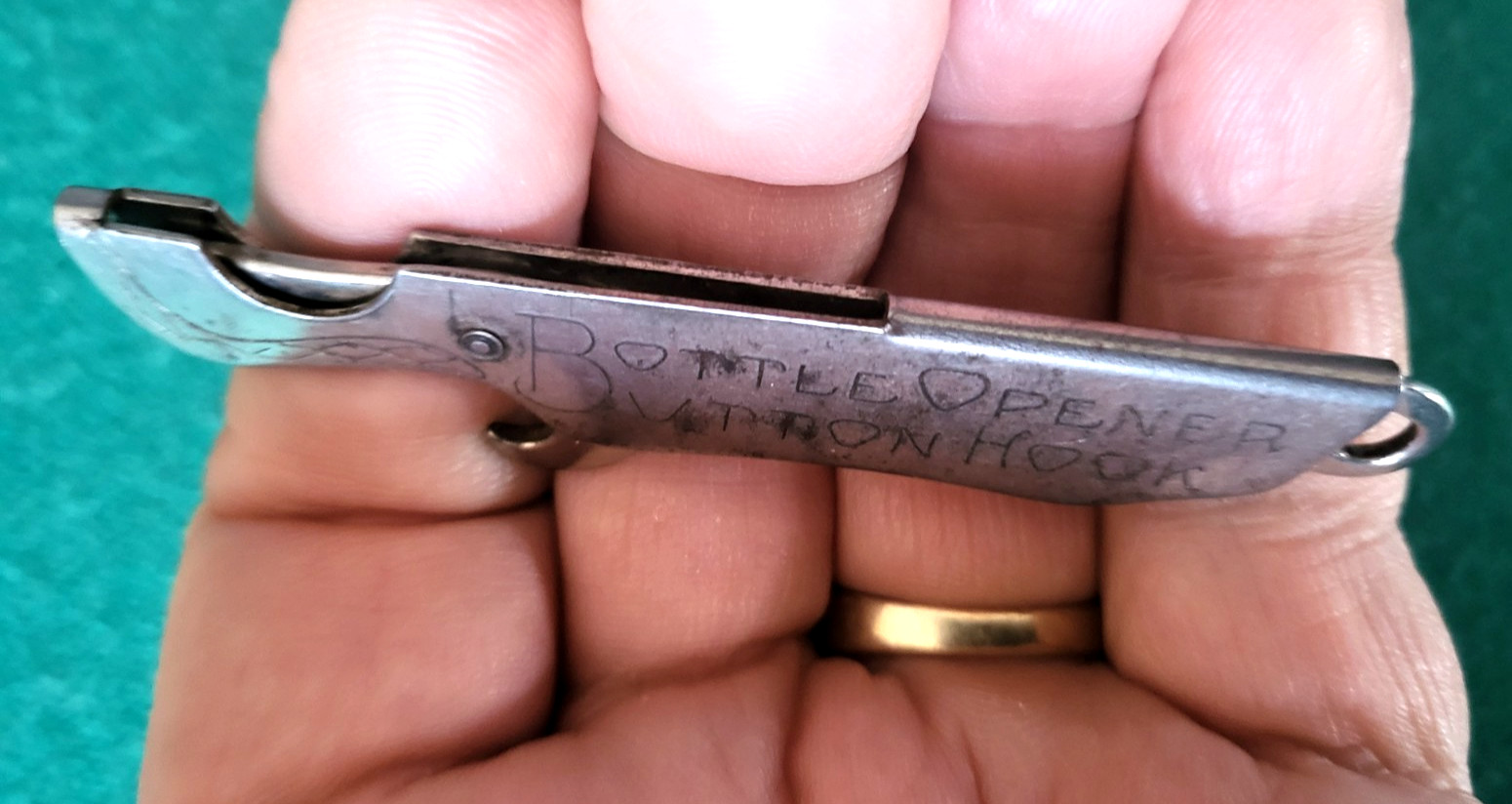 c1900 Multi Pocket Tool, Cigar Cutter, Bottle Opener, Screwdriver, Button Hook