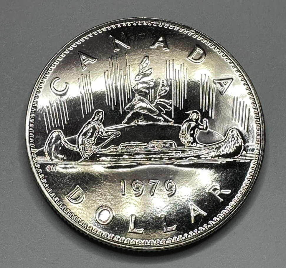 1979 Canadian Dollar Proof-Like Coin Uncirculated. Shiny Beautiful Coin!!