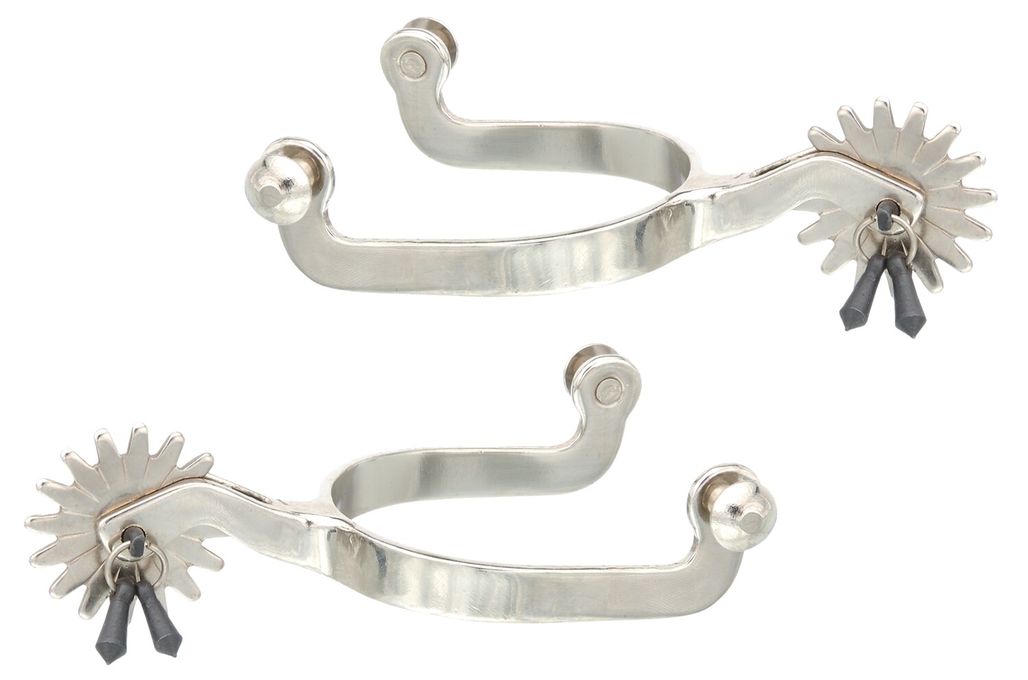 Western Jingle Bob Spurs - Stainless Steel