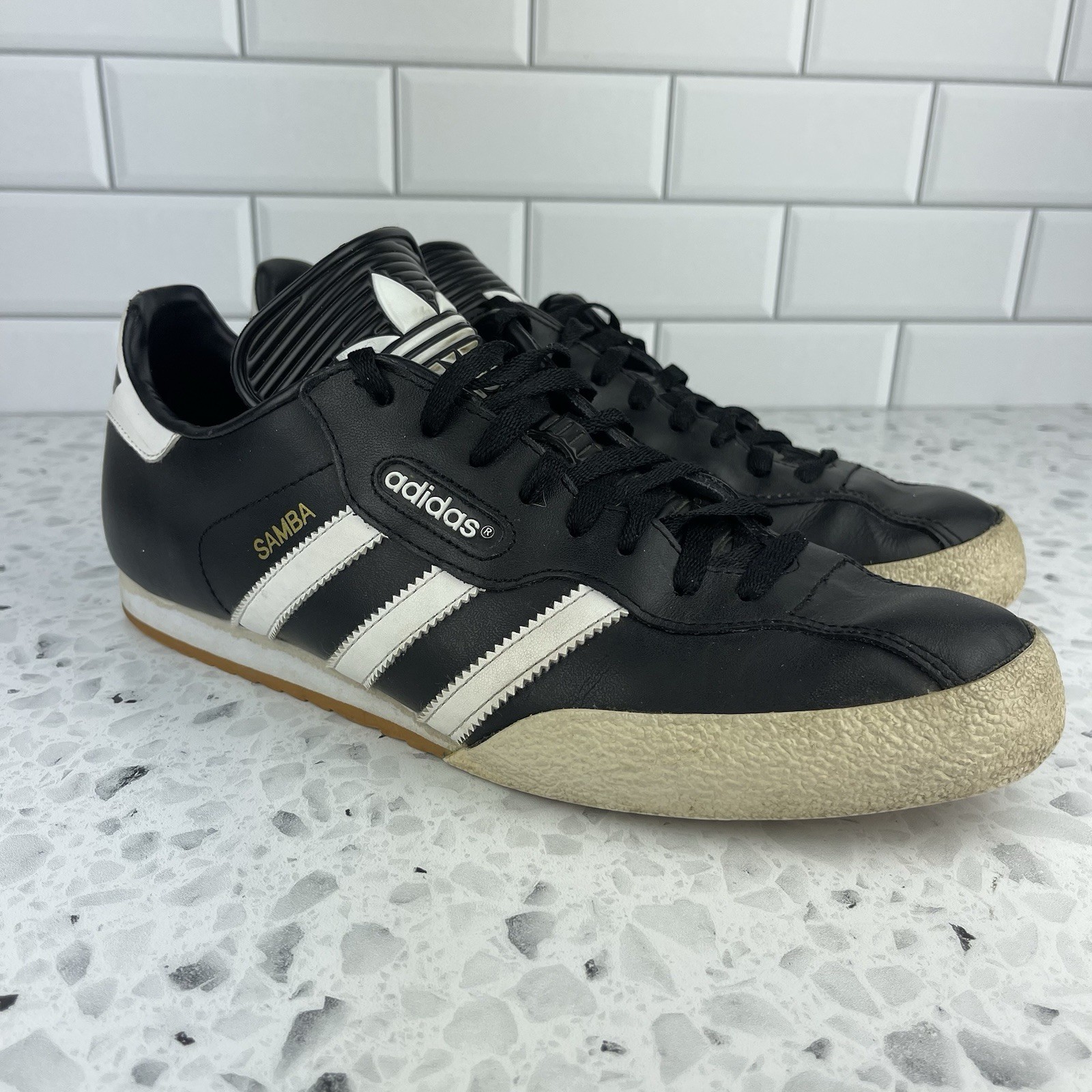 Adidas Samba Super Used Indoor Soccer Shoes Men’s Size 12.5   -467