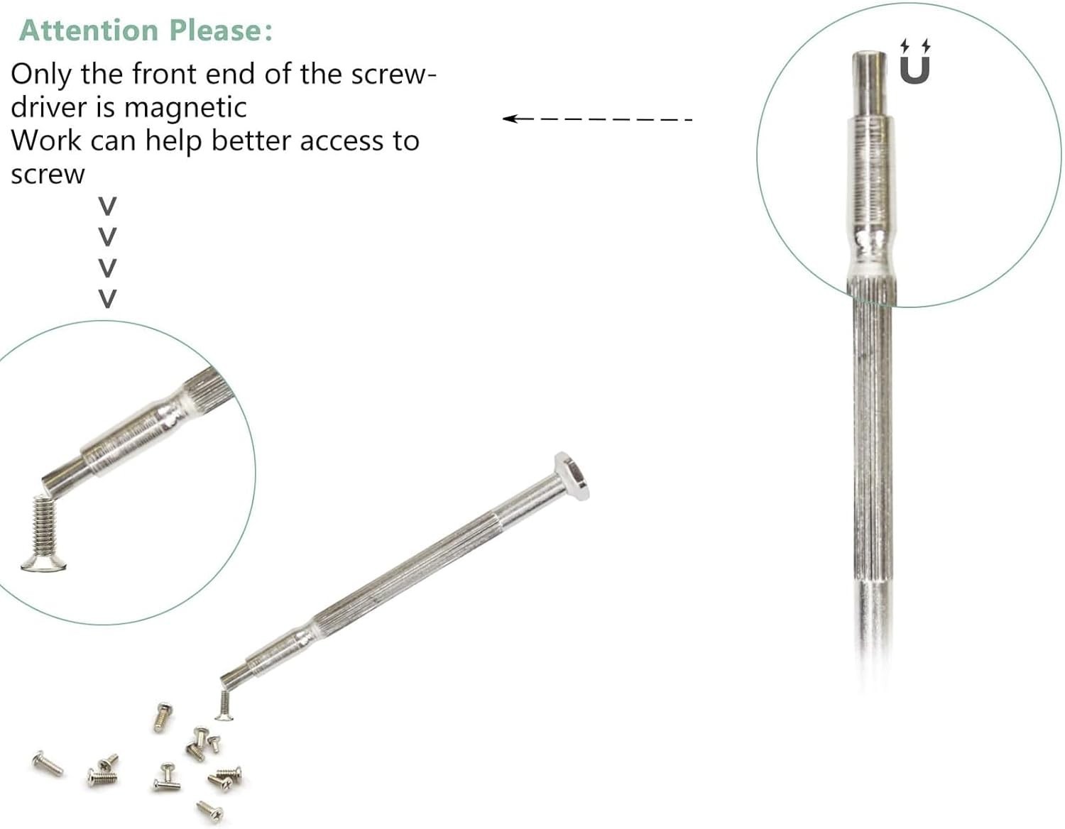 11pc Small Precision Screwdriver Set Mini 6 Sizes Flat Philips for Watch Glasses