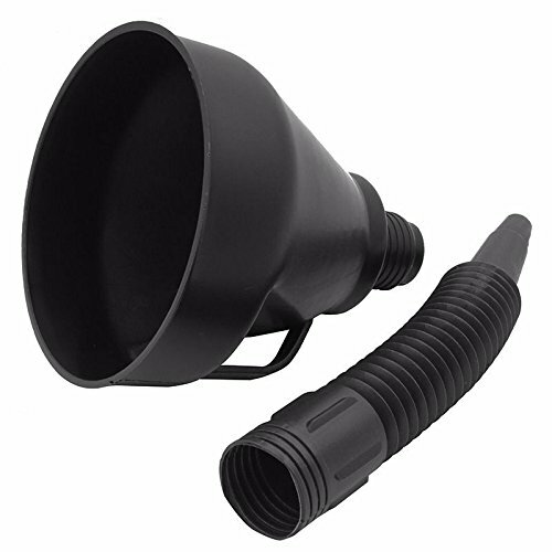 Water Oil Funnel for Automotive with Hose Wide Mouth Flexible Long Flexible