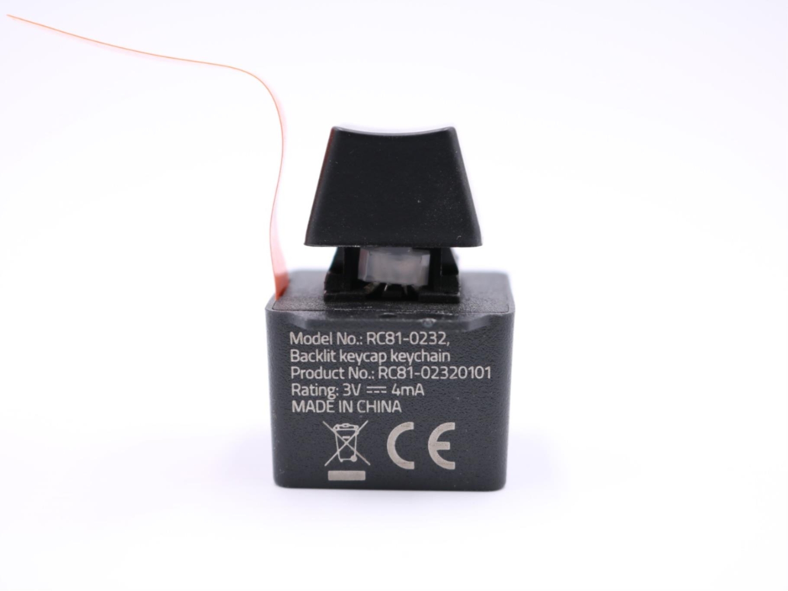Razer Chroma Keychain Backlit Keycap RGB Orange Switch Tester