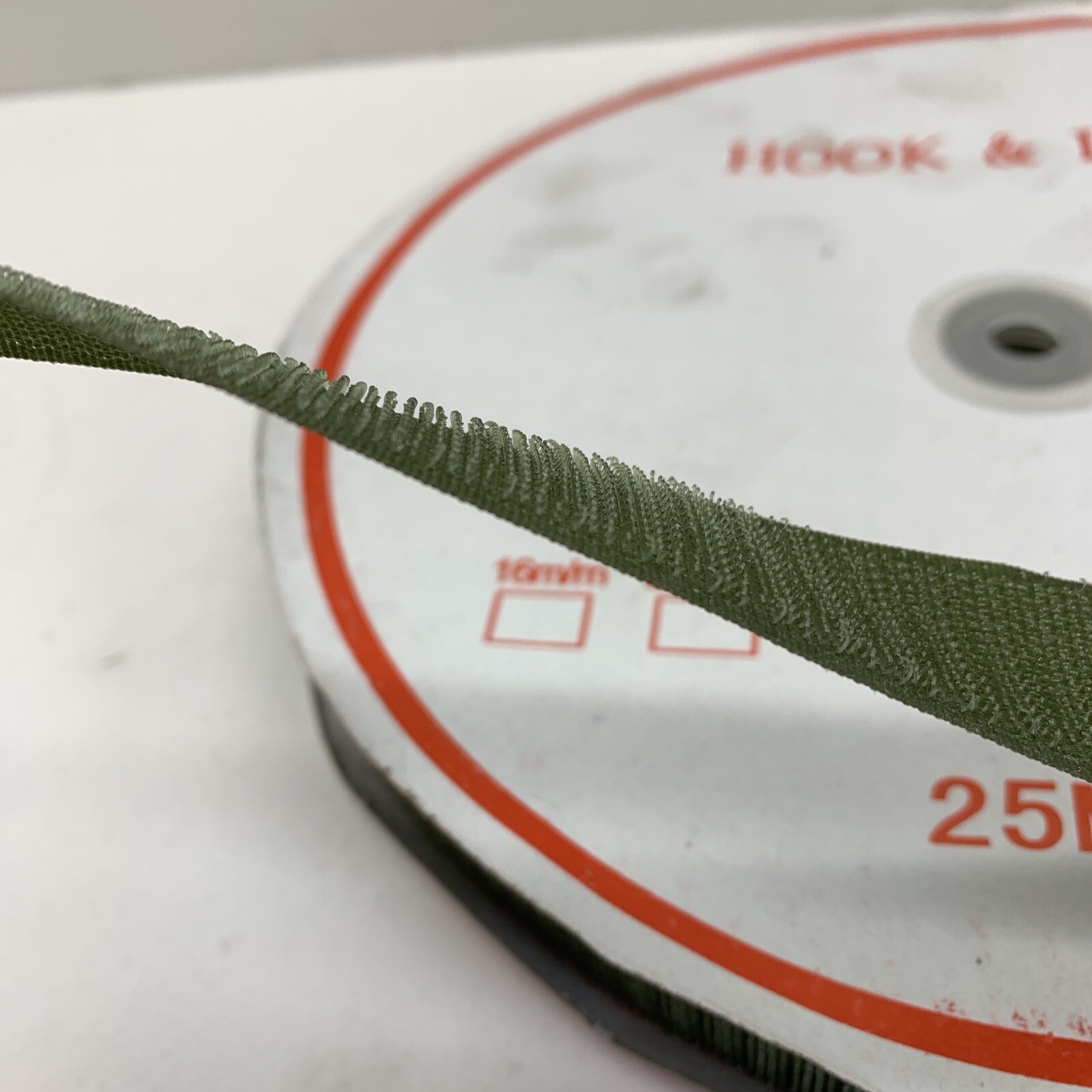 Hook & Loop 25MTS Touch & Close Fastener Green 25mm Wide HOOK SIDE ONLY!