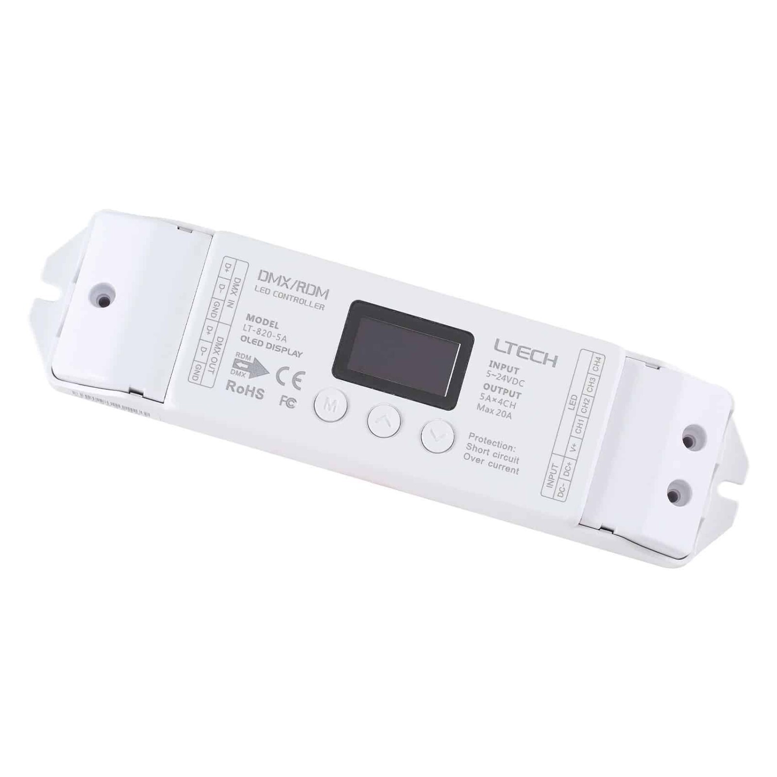 LTECH LED DMX RDM Decoder 4 Channel RGB RGBW Controller (Open Box)