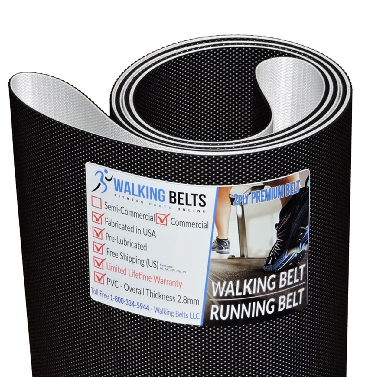 Body Solid Endurance T100D Treadmill Walking Belt 2ply Premium + Free 1oz Lube