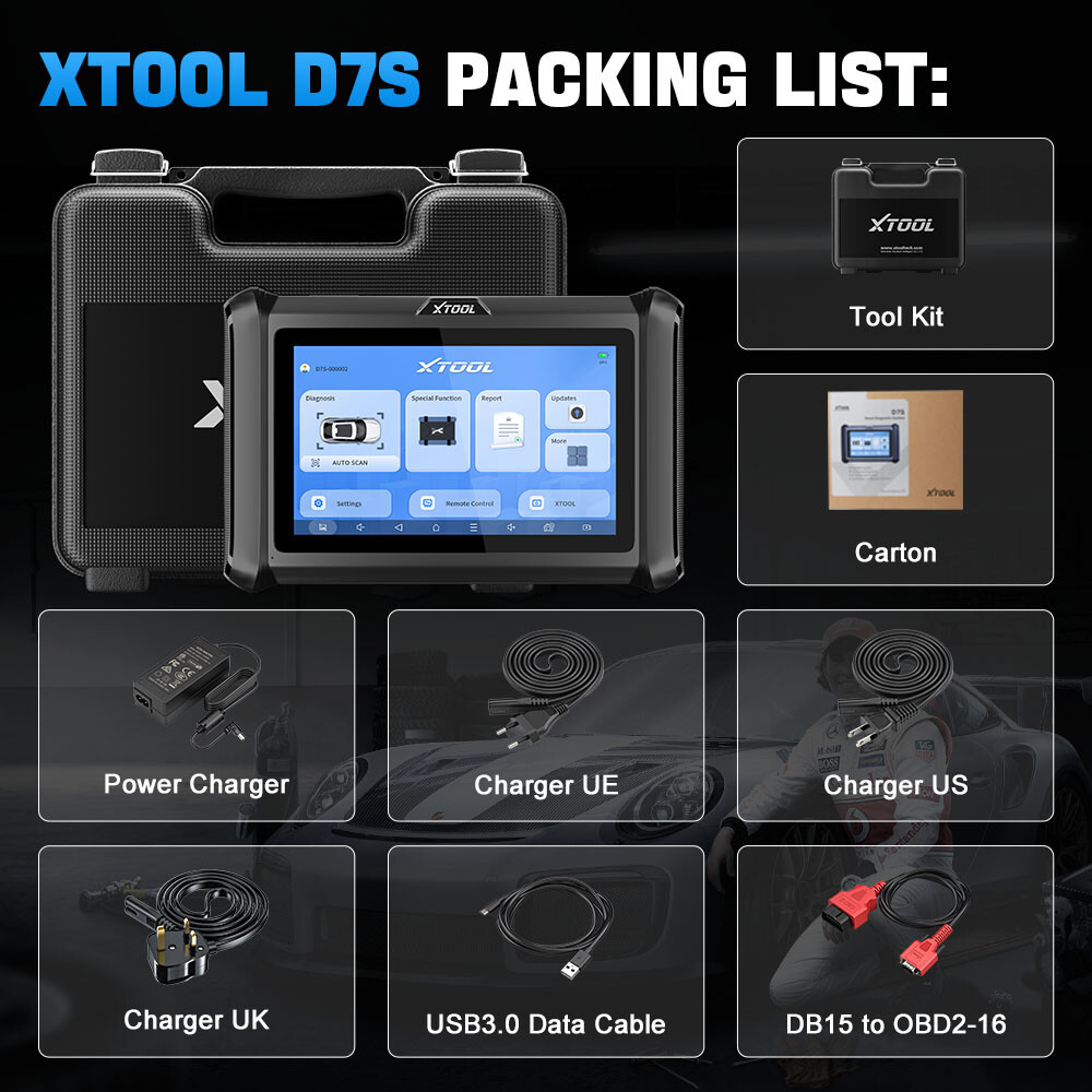 XTOOL Bidirectional Scan Tool D7S D7W D8S D8W E.CU Coding Full System 2025 V2.0