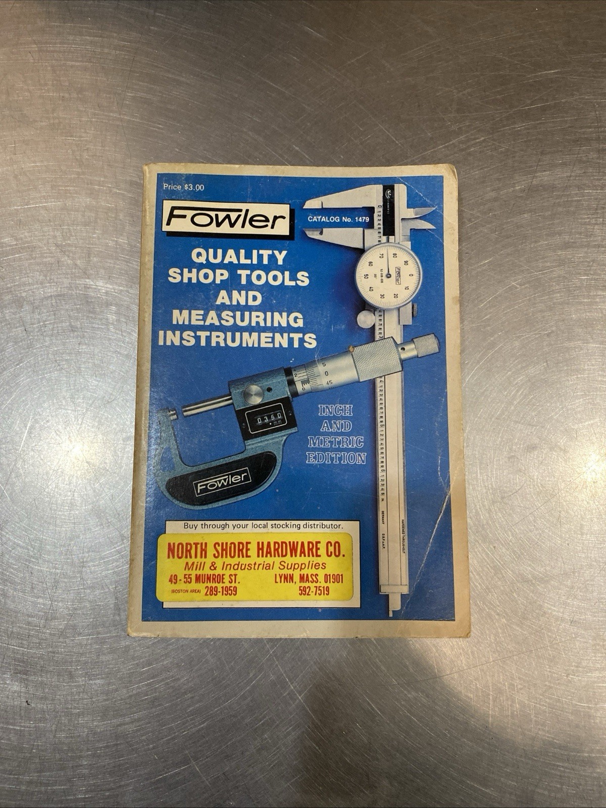 Fowler Company Auburndale Mass Catalog 1479 Precision Measuring Instrument