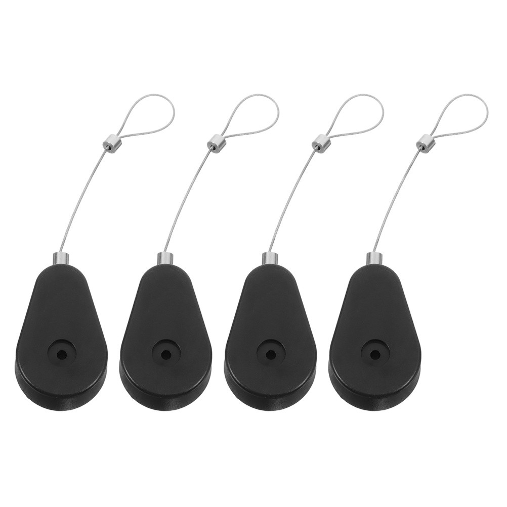 4 Pcs Telescopic Anti-theft Cable Box Gaming Controller Tether Lock