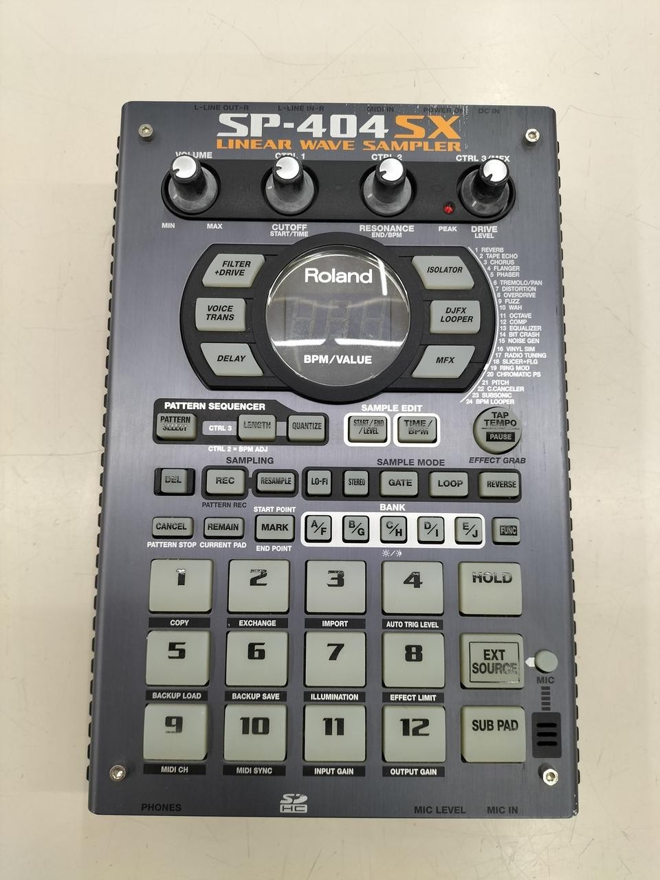 JUNK Roland SP-404SX Compact Linear Wave Sampler From Japan