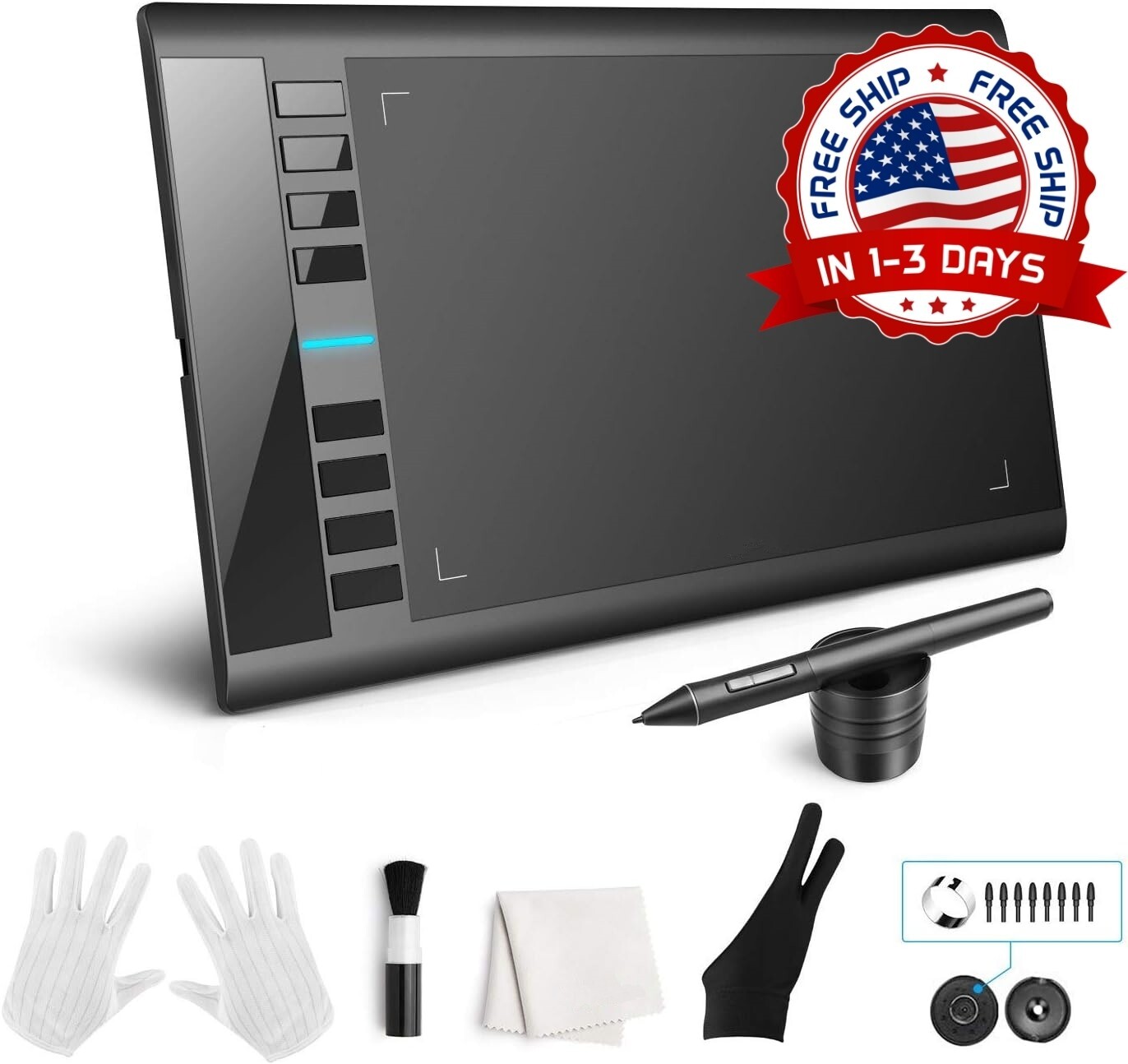 Tableta 10x6 Pluma De Dibujo Digital Para Graficos Grafica Digitalizadora NUEVO