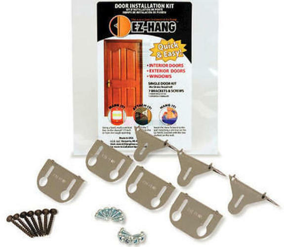 EZ-HANG Door Window Installation Kit Quick Easy Hanging Bracket System USA MADE