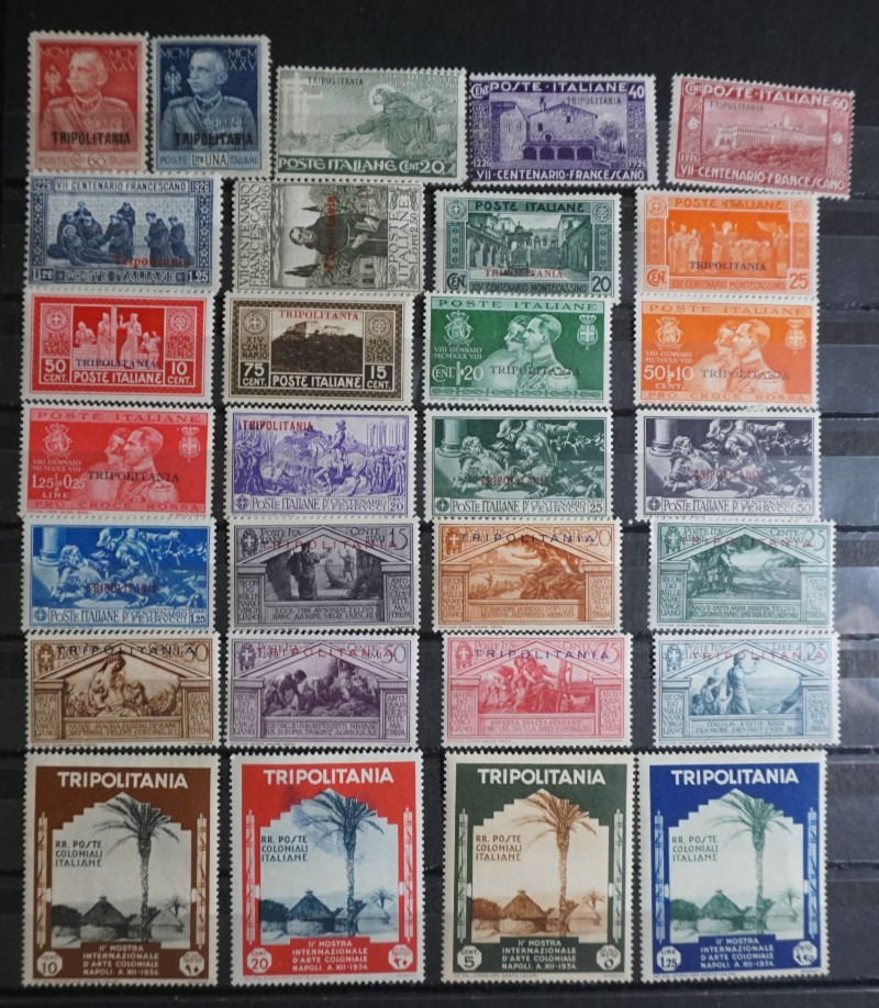 Italian Colonies Tripolitania fine lot all mint stamps