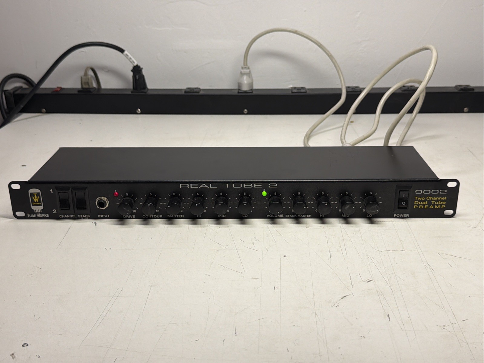 Tube Works 9002 Dual Channel Guitar Preamp WORKS Great Deal Tube 2 Looper