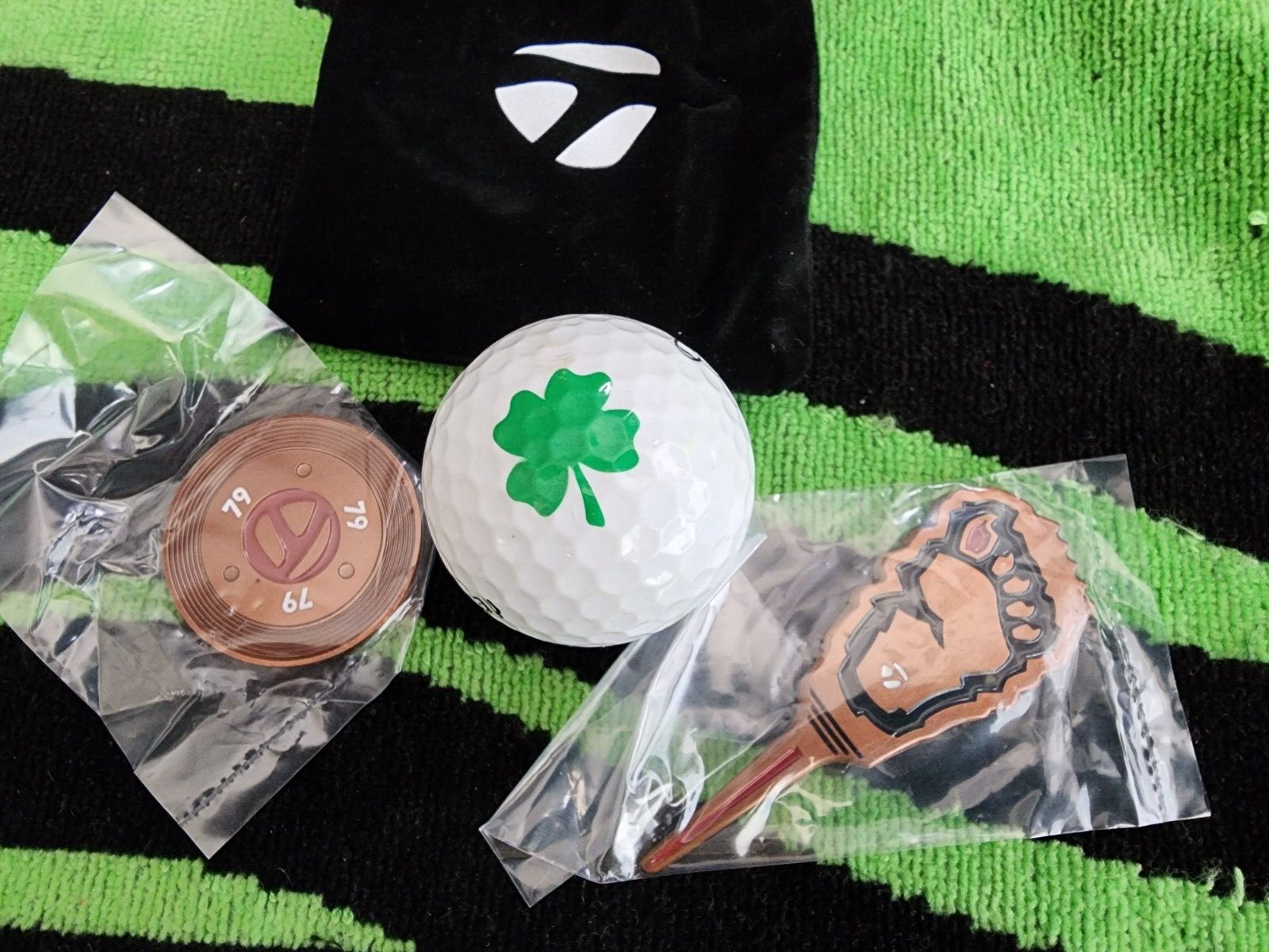 TaylorMade Hi-Toe Big Foot Wedge Promo Ball Marker & Divot Repair Tool w/ Pouch⛳