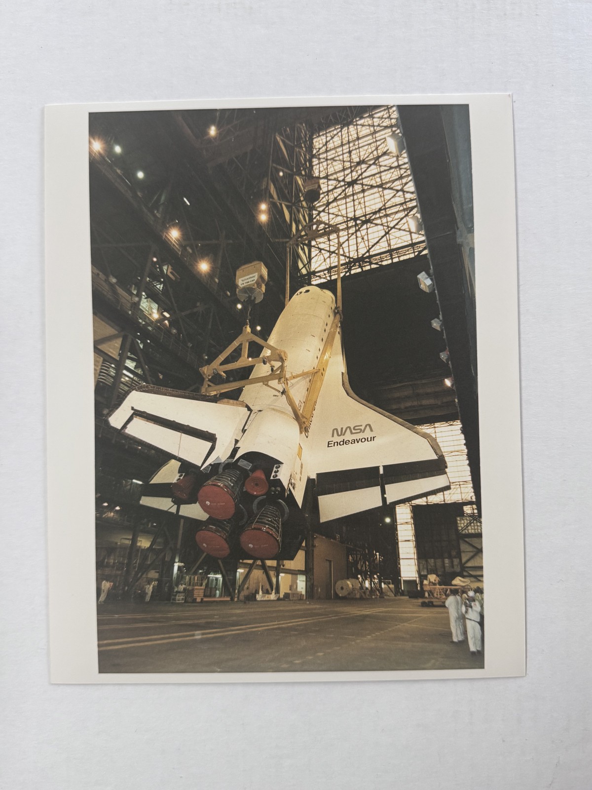 NASA STS-54 Endeavour External Tank Hoisting in VAB Press Photo E