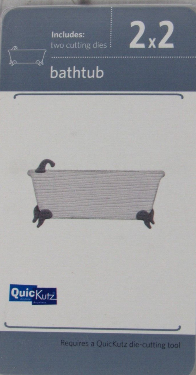 QuicKutz Bathtub 2x2, 2 Cutting Die Set KS-0957
