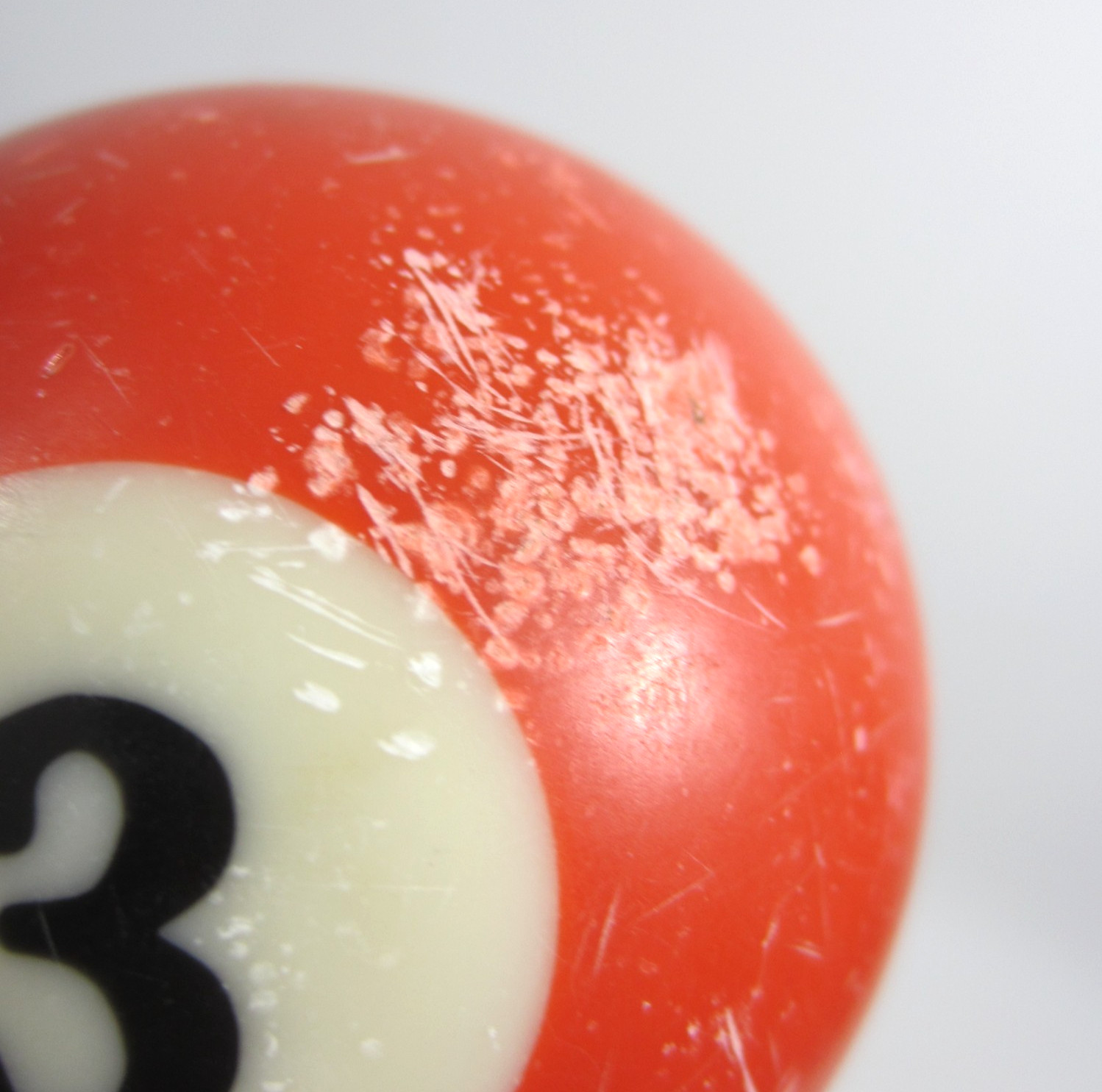 Vintage 2 1/4" Billiard Ball #1 Red Solid Pool Ball Replacement Lost Single