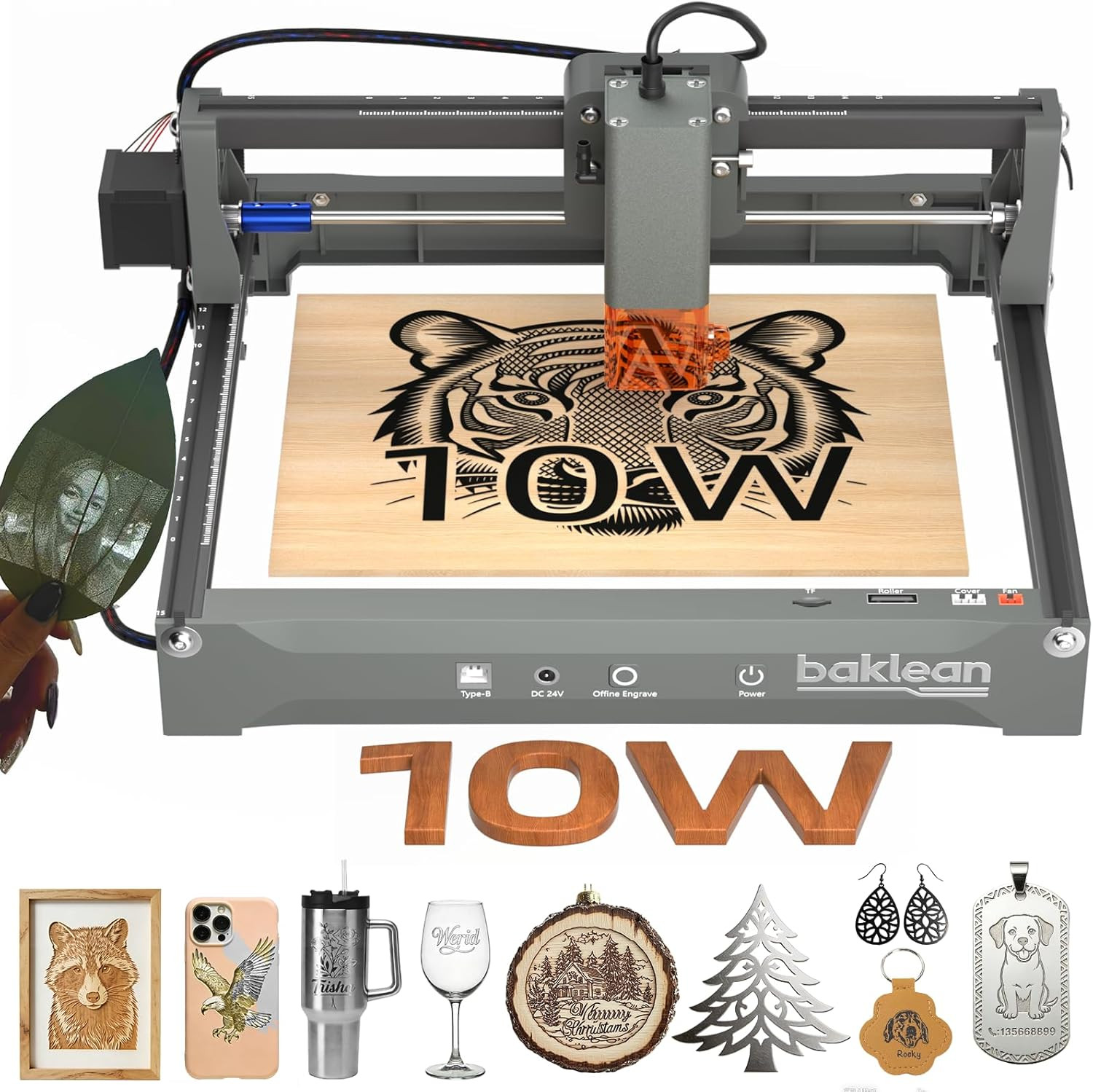 10W Laser Engraving Machine - High Precision Desktop Cutter for DIY Projects