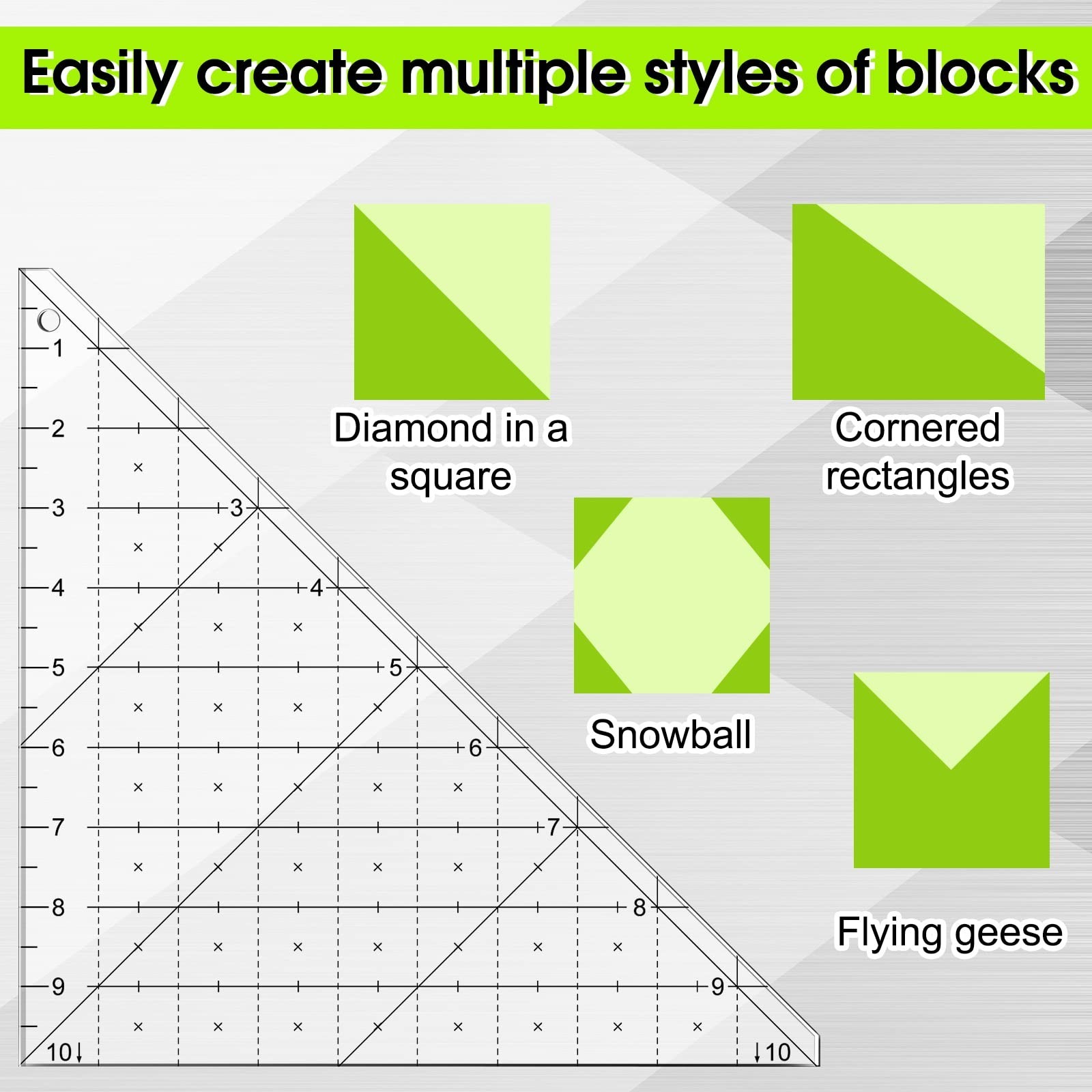 2 Pcs Acrylic Template Rulers Folded Corner Ruler Folded Corner Clipper Tool ...