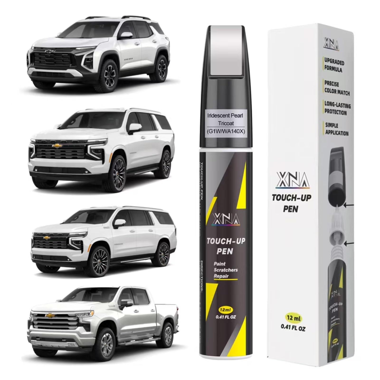 Car Touch Up Paint (Iridescent Pearl Tricoat(G1W/WA140X)) for Chevrolet, 2 in...