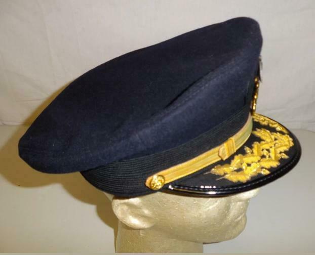 HAT CAP KEPI - US Navy Admiral Visor Hat - USA HAT