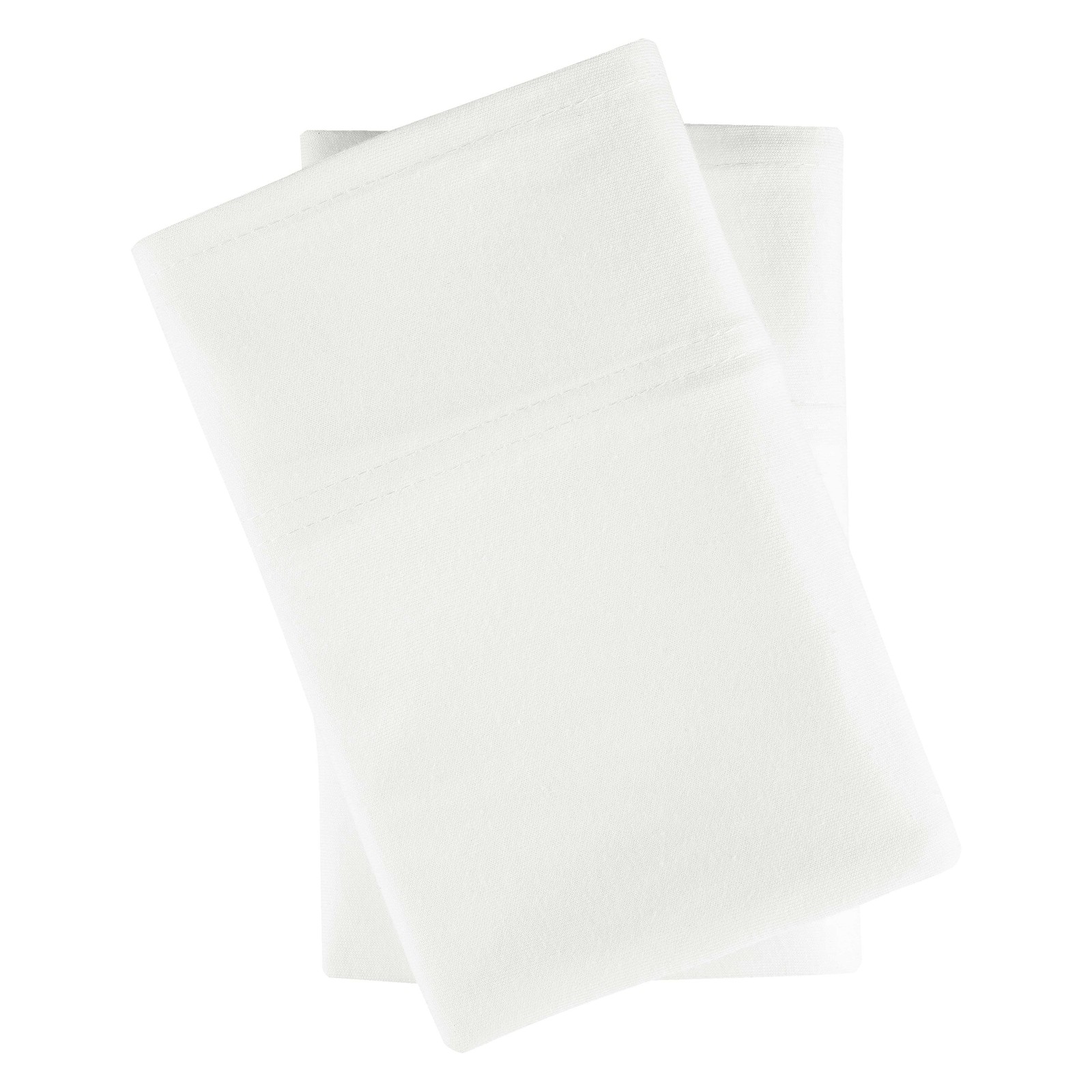 Extra Soft Jersey Pillowcase Set, King, Arctic White, 2 Pieces