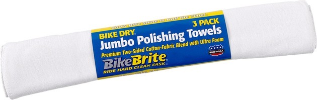 Bike Brite Jumbo Polishing Towels 3-Pack