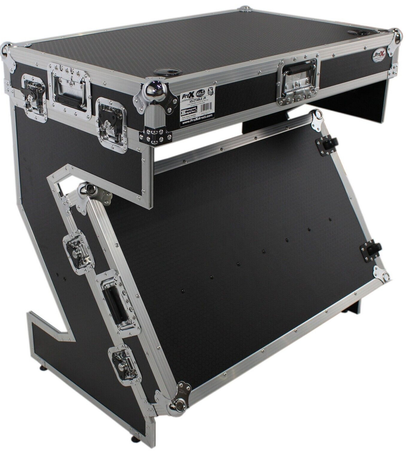 ProX XS-ZTABLE JR Z-Table Jr Folding DJ Table Case Style W/ Handles and Wheels