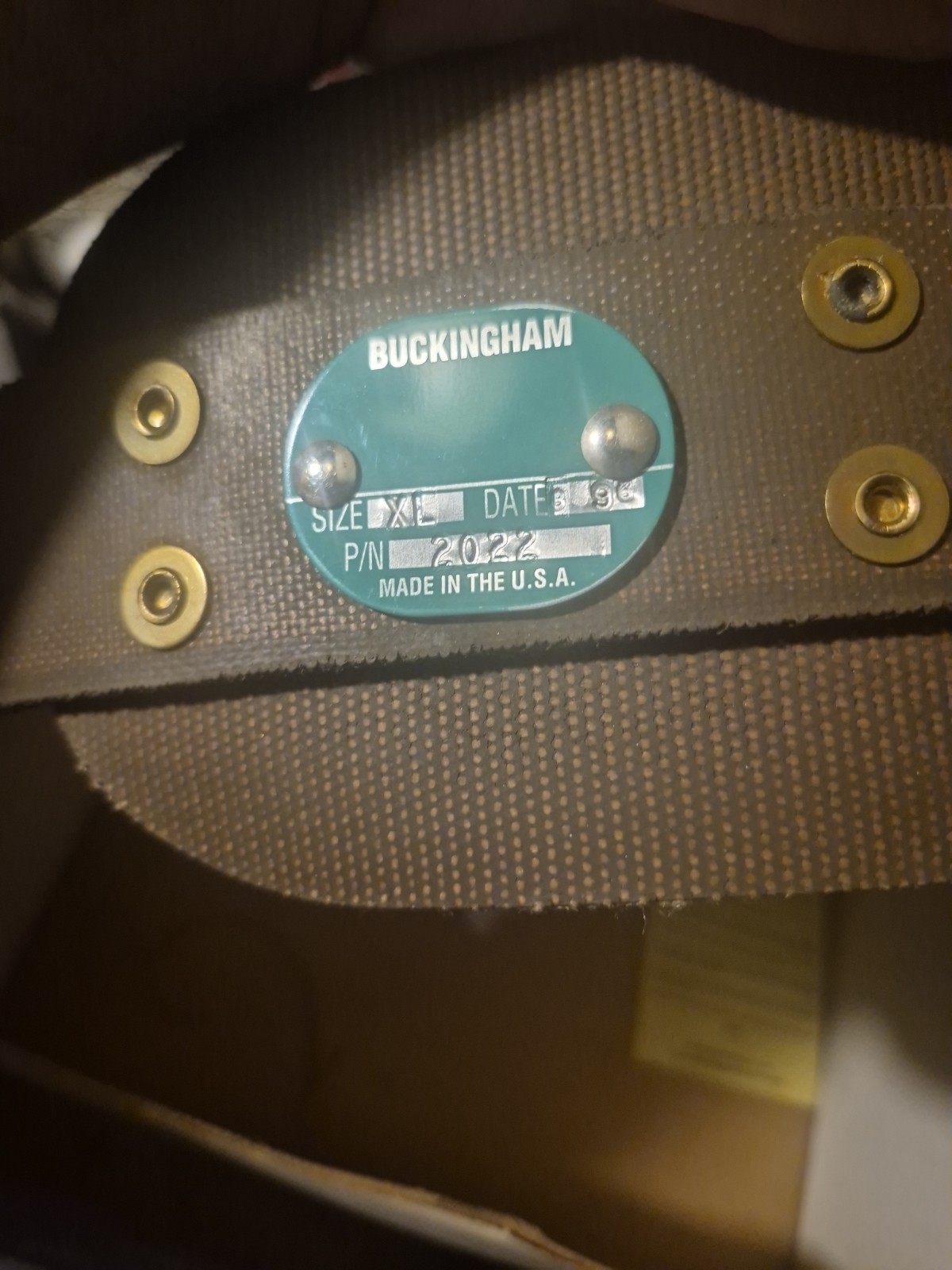 Buckingham Model 2022XL Climbers Belt
