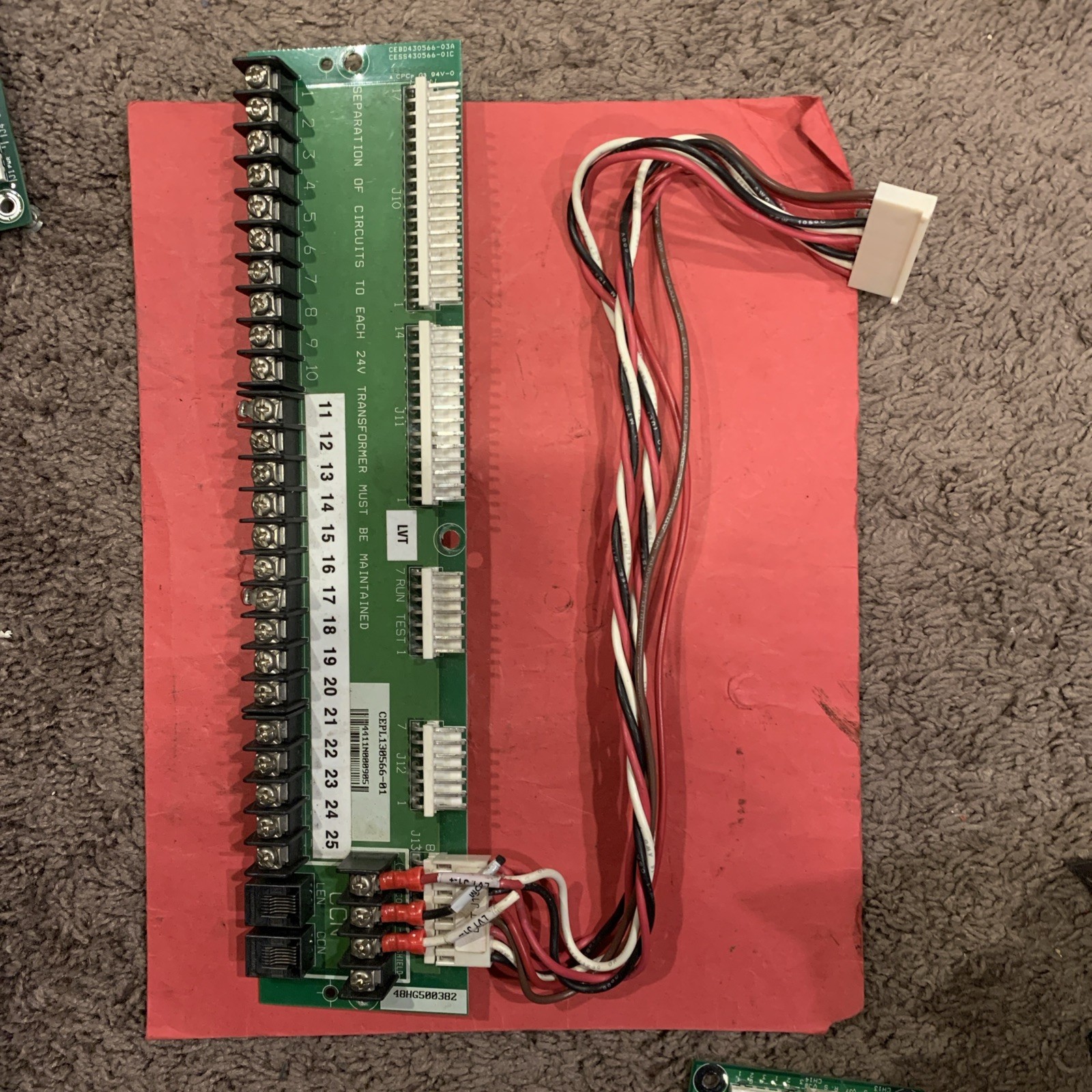 48HG500382 CEPL130566-01 Carrier terminal Board Used