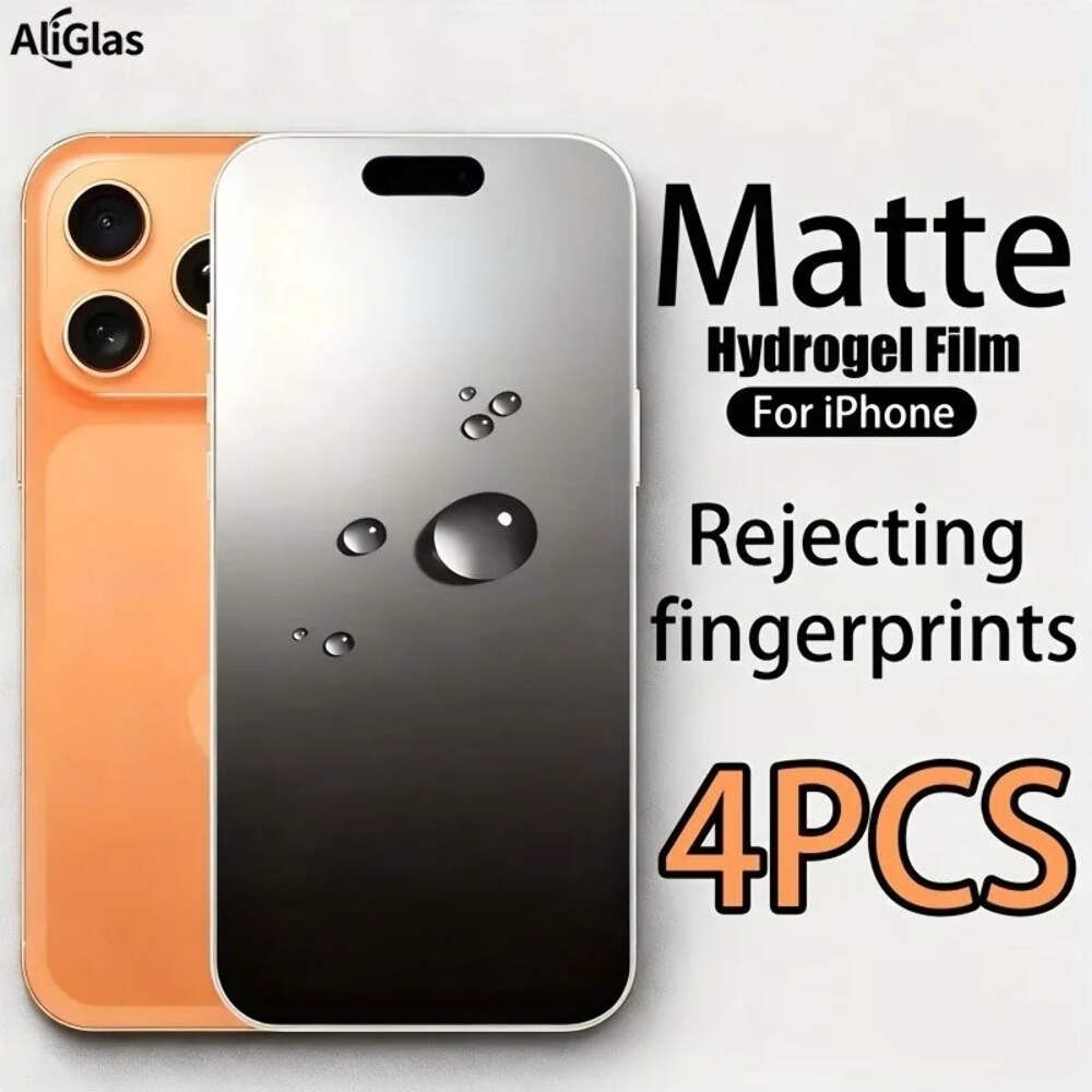 4Pcs Matte Hydrogel Film Screen Protector for IPhone 17 16 Pro Max 15 14 Plus Pr