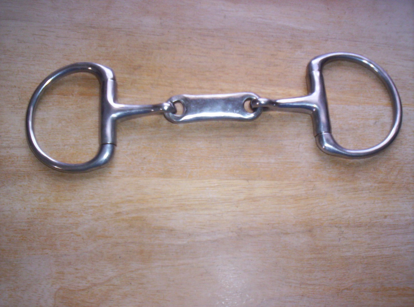 Used Stainless Dr. Bristol Link Eggbutt Bit 5" Jointed Mouth