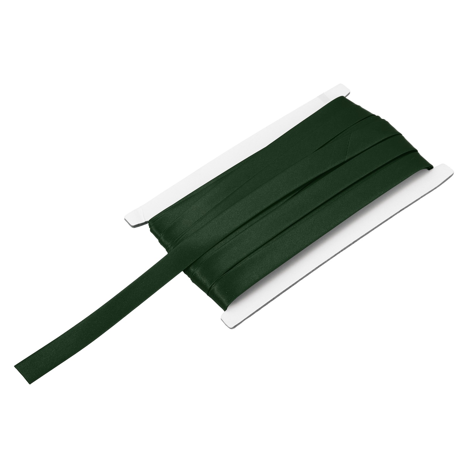 Double Fold Bias Tape 5/8 Inch x 12 Yards Satin Pre-fold Tape Deep Green