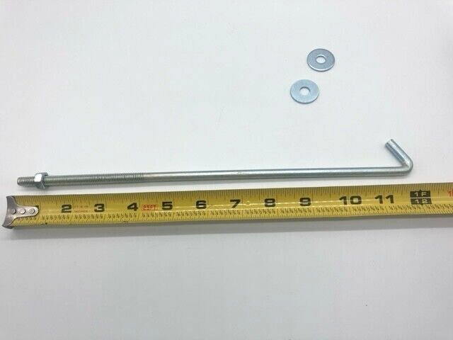 12" Heavy Duty 5/16" Battery Hold Down J Bolts Rods Adjust 8" To 12" 1 PAIR
