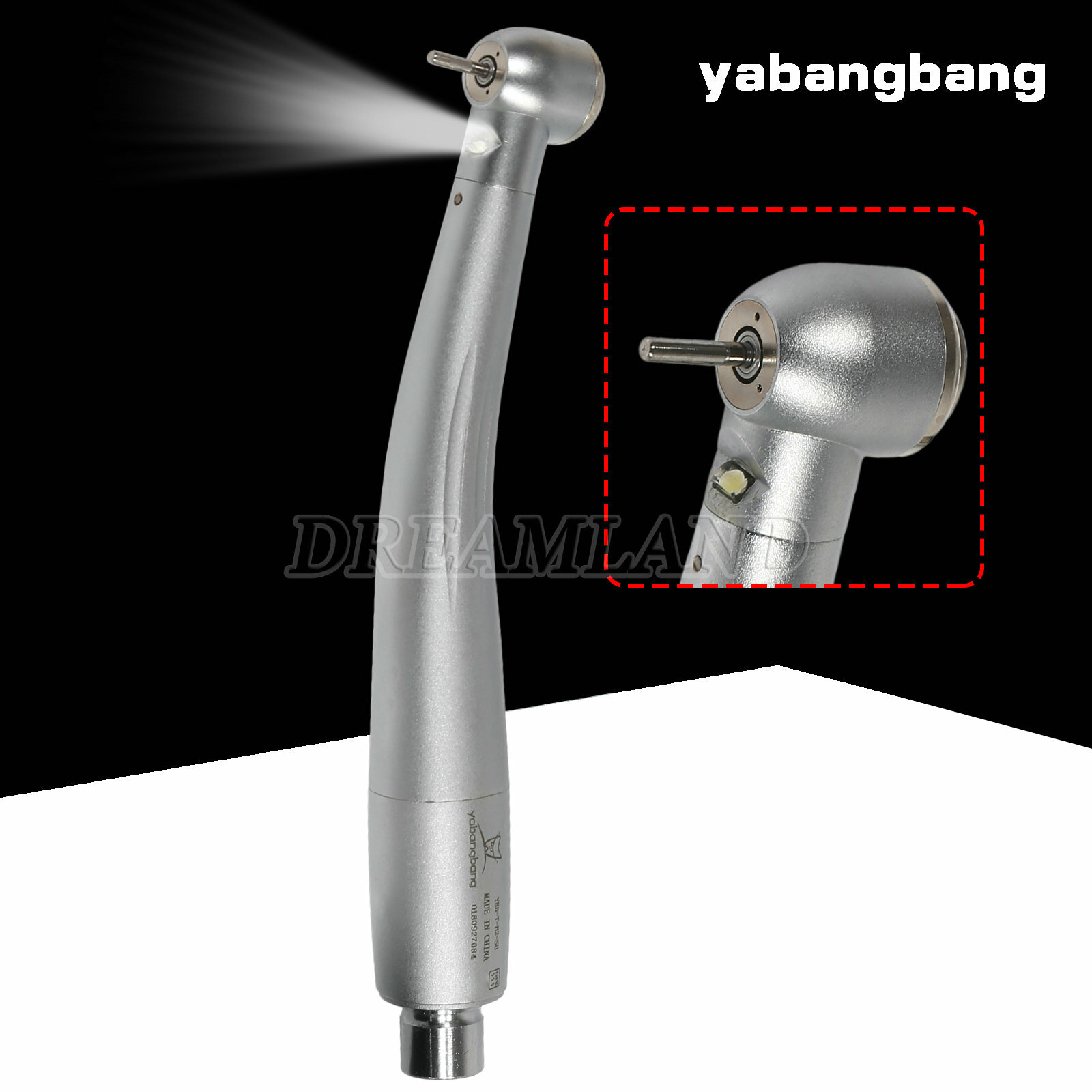 Dental E-generator LED High Speed Handpiece Steel & quick Coupler 4 Hole