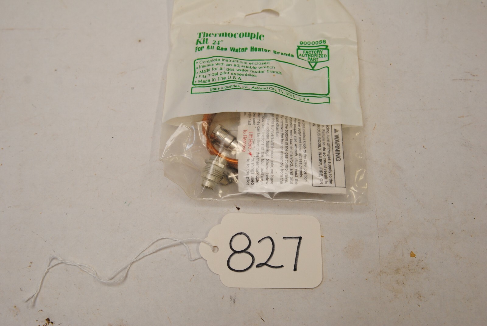 Thermocouple Kit 24" For All Gas Water Heaters (827)