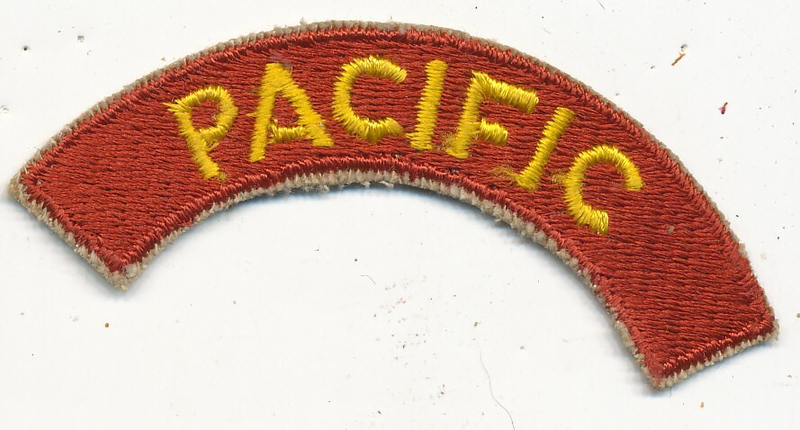 Pacific tab patch Transporation Corps real make no glow
