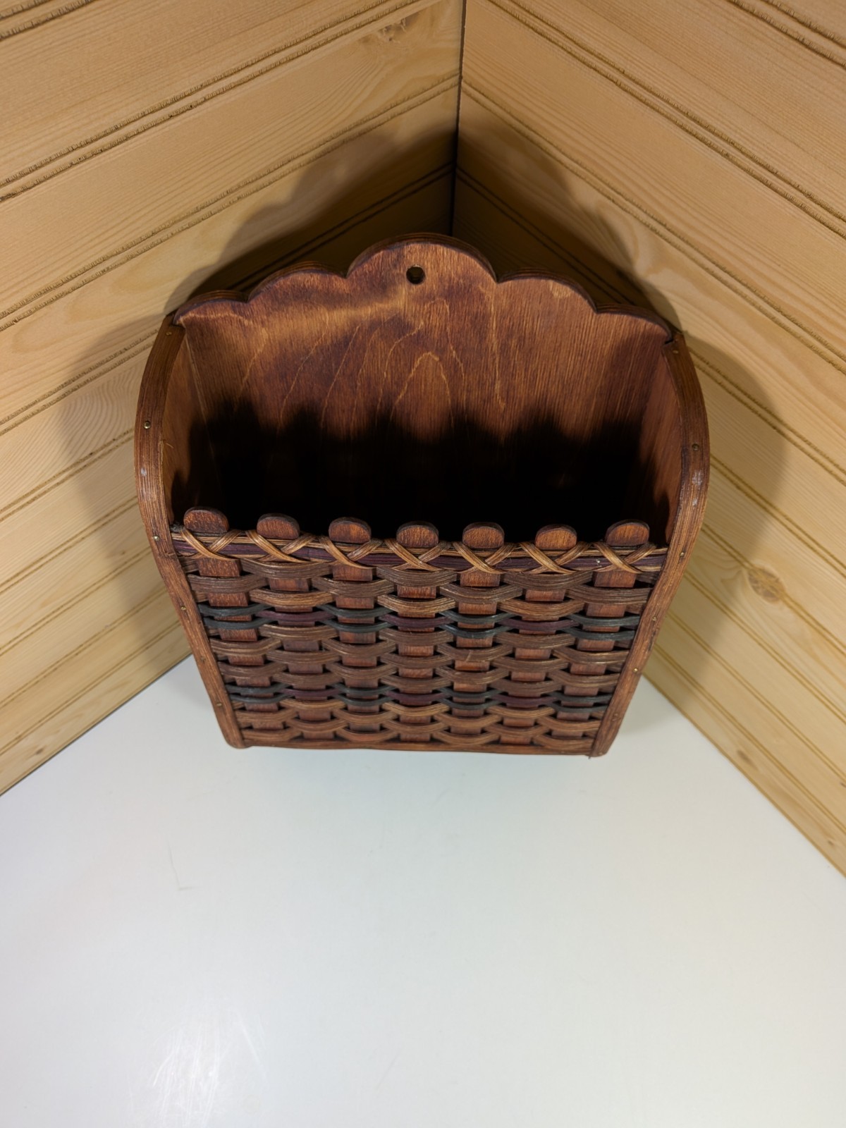 Amish Crafted Wooden Wall Tote