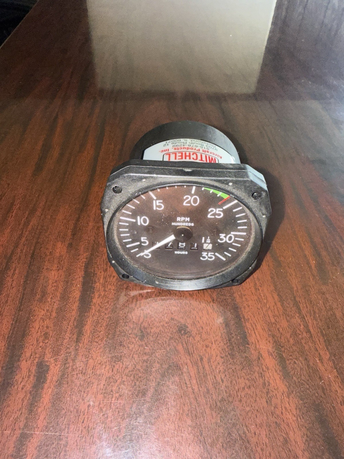 Mitchell Aircraft D1-112-5023 Recording Tachometer 98480-23 removed working